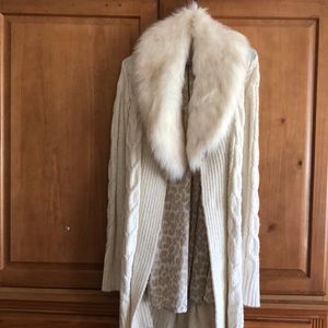 Jennifer Lopez Faux Fur fully line Cardigan